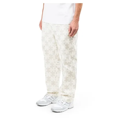 Dime Puzzle Twill Pants (Weiß / Grau)