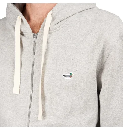 Edmmond Studios Duck Patch Zip Hoodie (Grau)