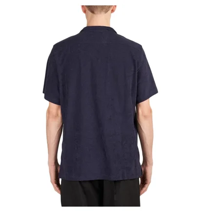 Edmmond Studios Terry Short Sleeve Shirt (Navy)