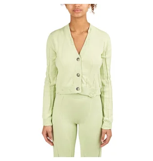 Han Kjobenhavn Cropped Cardigan (Blass Grün)