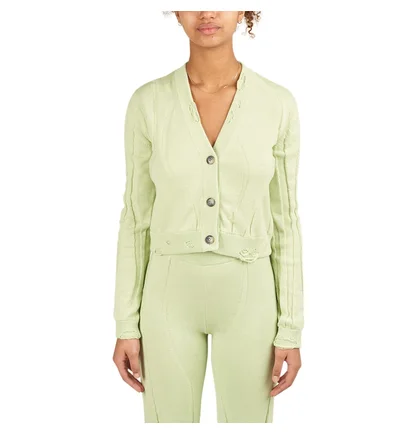 Han Kjobenhavn Cropped Cardigan (Blass Grün)