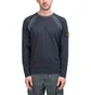 Stone Island Reversible Knit Pullover (Navy)