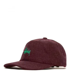 Stüssy Stock Wool Low Pro Cap (Mauve)