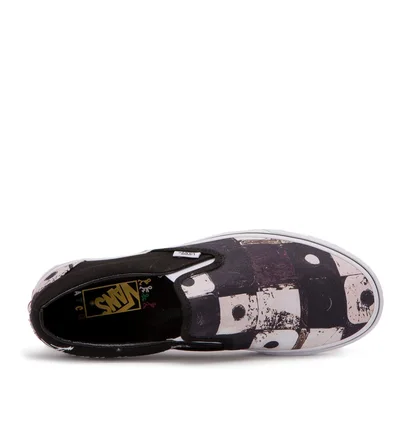 Vans x A Tribe Called Quest UA Classic Slip-On 'ATCQ' Track (Schwarz / Weiß)