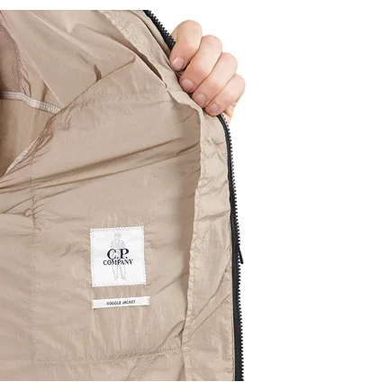 C.P. Company Chrome-R Goggle Overshirt (Beige)