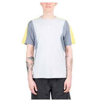 New Balance Athletics Color Block T-Shirt (Blau / Gelb)