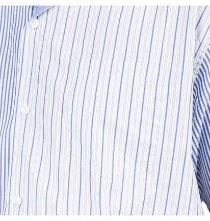 Norse Projects Carsten SS Poplin Shirt (Blau / Weiß)