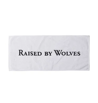 Raised by Wolves Sports Towel (Schwarz / Weiß)