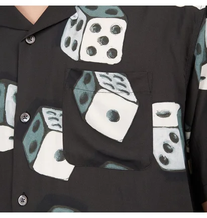 Stüssy Dice Pattern Shirt (Schwarz)