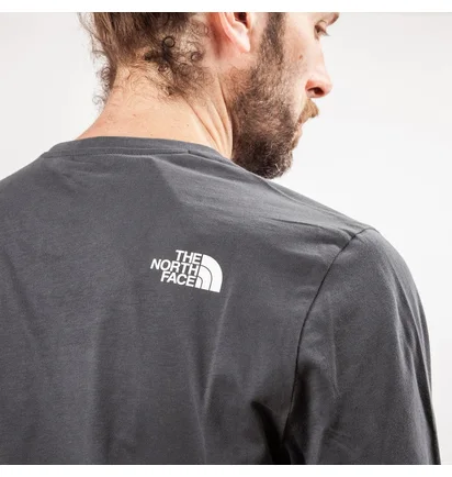 The North Face M LS Fine 2 Tee (Grau)