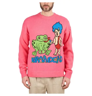 Brain Dead Buddies Sweater (Fuchsia)