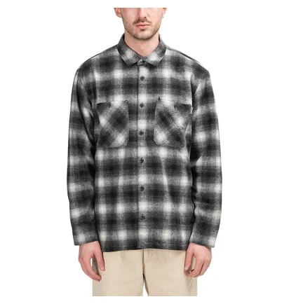 Carhartt WIP L/S Halleck Shirt (Schwarz / Weiß)