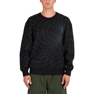 metalwood Wormhole Shaggy Sweater (Schwarz / Grün)