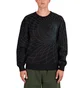 metalwood Wormhole Shaggy Sweater (Schwarz / Grün)