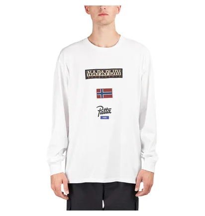 Napapijri x Patta Longsleeve Tee (Weiß)