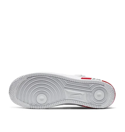 Nike Air Force 1 React (Weiss / Rot)