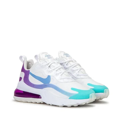 Nike WMNS Air Max 270 React (Weiss / Blau / Lila)
