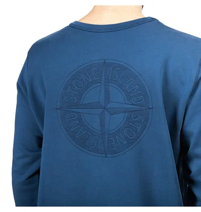 Stone Island Double Front Crewneck (Navy)