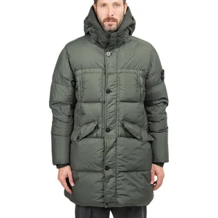 Stone Island Garment Dyed Crinkle Reps NY Down Jacket (Dunkelgrün)