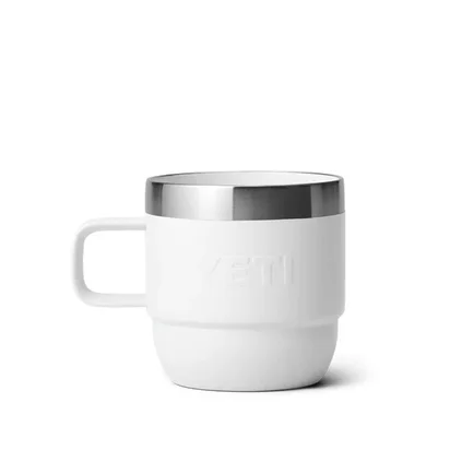 Yeti Rambler 6oz (177ml) Stackable Mugs (Weiß / Silber)