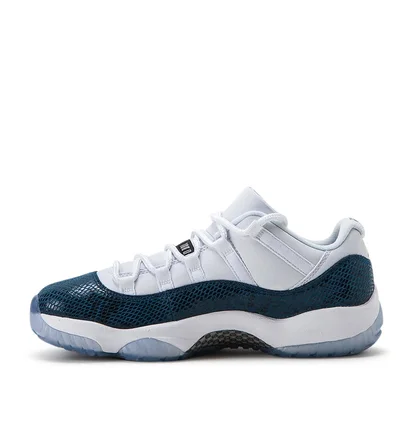 Air Jordan 11 Retro Low LE 'Blue Snakeskin' (Weiß / Blau)