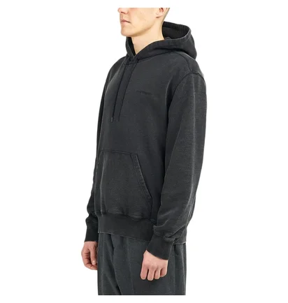 Carhartt WIP Hooded Mosby Script Sweatshirt (Schwarz)
