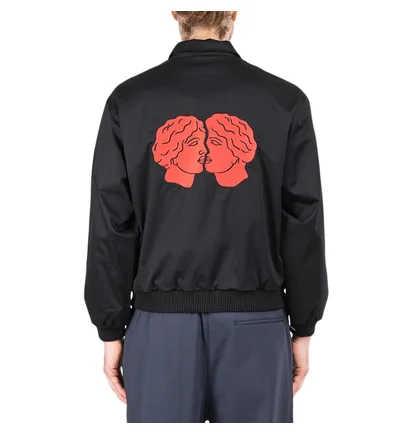 Carne Bollente Evil Heads Bomber Jacket (Schwarz)