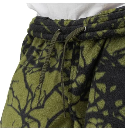Dime Tree Print Fleece Pants (Olive / Schwarz)