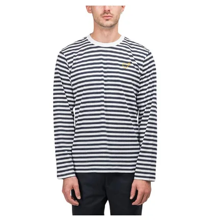 adidas X Human Made LSL Tee (Blau / Weiß)
