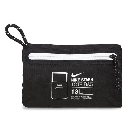 Nike Stash Tote Bag (Schwarz / Weiß)