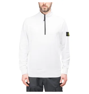 Stone Island Half Zip Sweatshirt (Weiß)