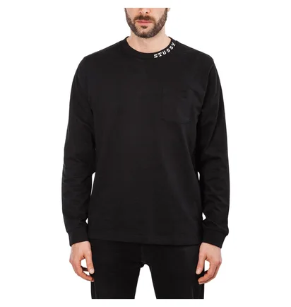 Stüssy Diamonds LS Crew (Schwarz)