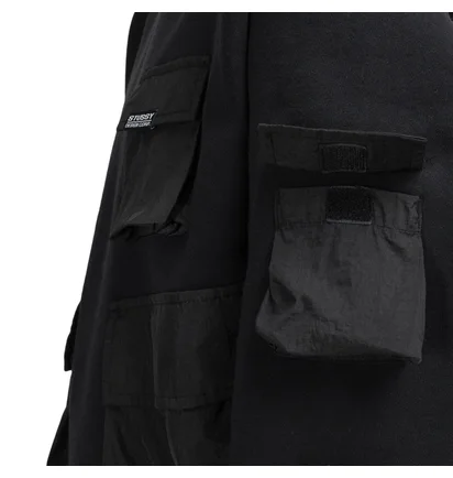 Stüssy WMNS Cargo Fleece Hoodie (Schwarz)