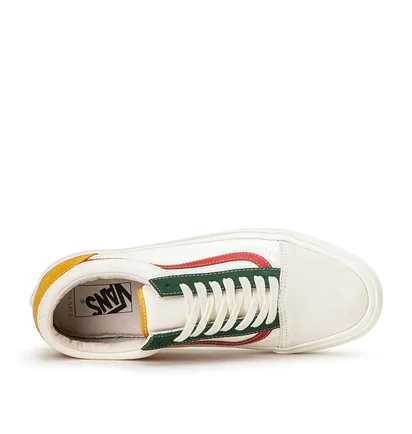 Vans OG Old Skool LX (Weiss / Rot / Grün)
