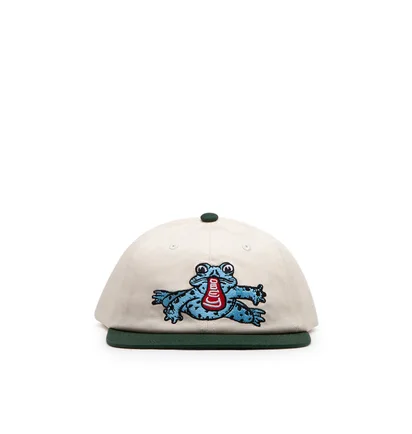 Obey Trip VI Panel Snapback Cap (Weiß / Grün)