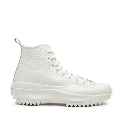 Converse Run Star Hike Platform Croco Embossed (Weiß)
