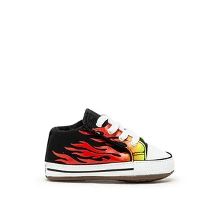 Converse Kids Archive Flames Chuck All-Star Cribster Mid (Schwarz / Weiß / Rot)