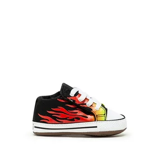 Converse Kids Archive Flames Chuck All-Star Cribster Mid (Schwarz / Weiß / Rot)