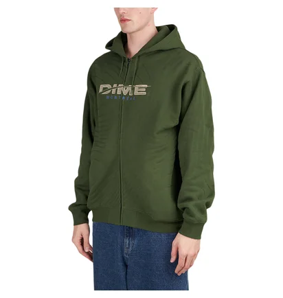 Dime Speedy Zip Hoodie (Grün)