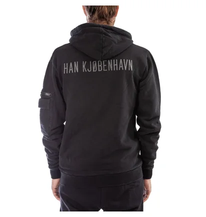 Han Kjobenhavn Zip Hoodie (Schwarz)
