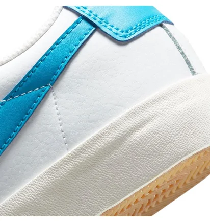 Nike Blazer Low Leather (Weiß / Hellblau)