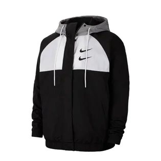Nike Swoosh HD Woven Jacket (Schwarz / Weiß)