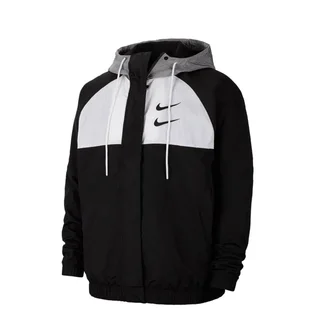Nike Swoosh HD Woven Jacket (Schwarz / Weiß)