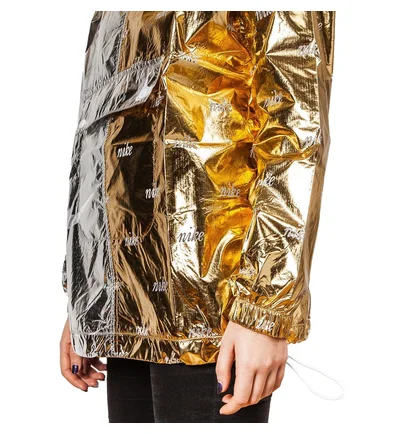Nike WMNS NSW Metallic Jacket (Gold / Silber)