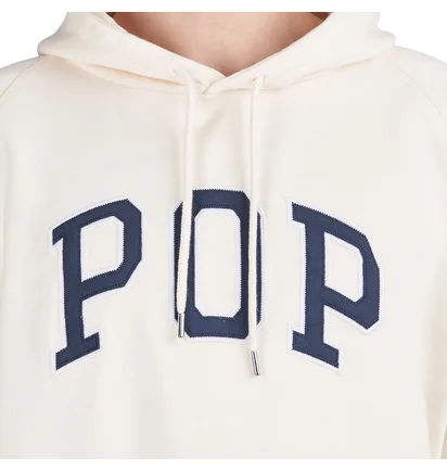 Pop Trading Company Arch Hooded Sweat (Beige)