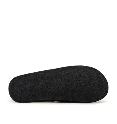 Raised by Wolves Manitobah Mukluks Leather Slides (Schwarz)