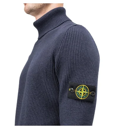 Stone Island Rib Wool Pullover (Navy)