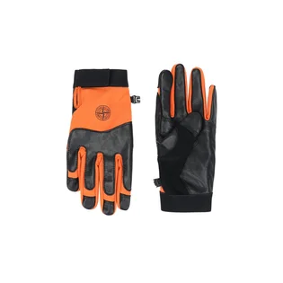 Stone Island Soft Shell-R Gloves (Orange / Schwarz)