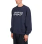 by Parra Water Wave Logo Crew Neck Sweatshirt (Navy)