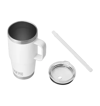 Yeti Rambler 25oz Straw Mug (Weiß)